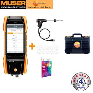 Testo Malaysia Testo 300 Longlife Kit 2 | Flue Gas Analyzer (O2, CO H2-compensated up to 30,000 ppm, NO - can be retrofitted)